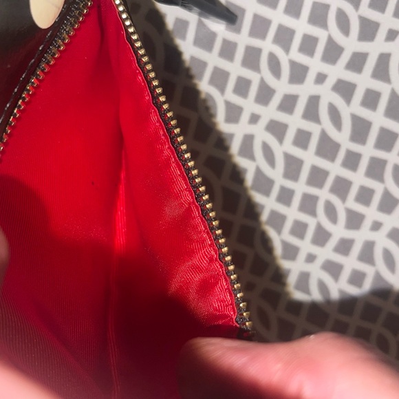 Rare Vintage Kate Spade Wristlet Wallet Staci Polka Dot Black/White 1 Mark GUC - Picture 4 of 9